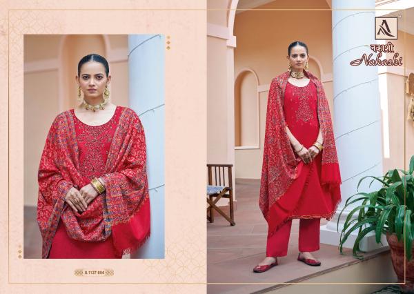 Alok Nakashi Pashmina Designer Dress Material Collection